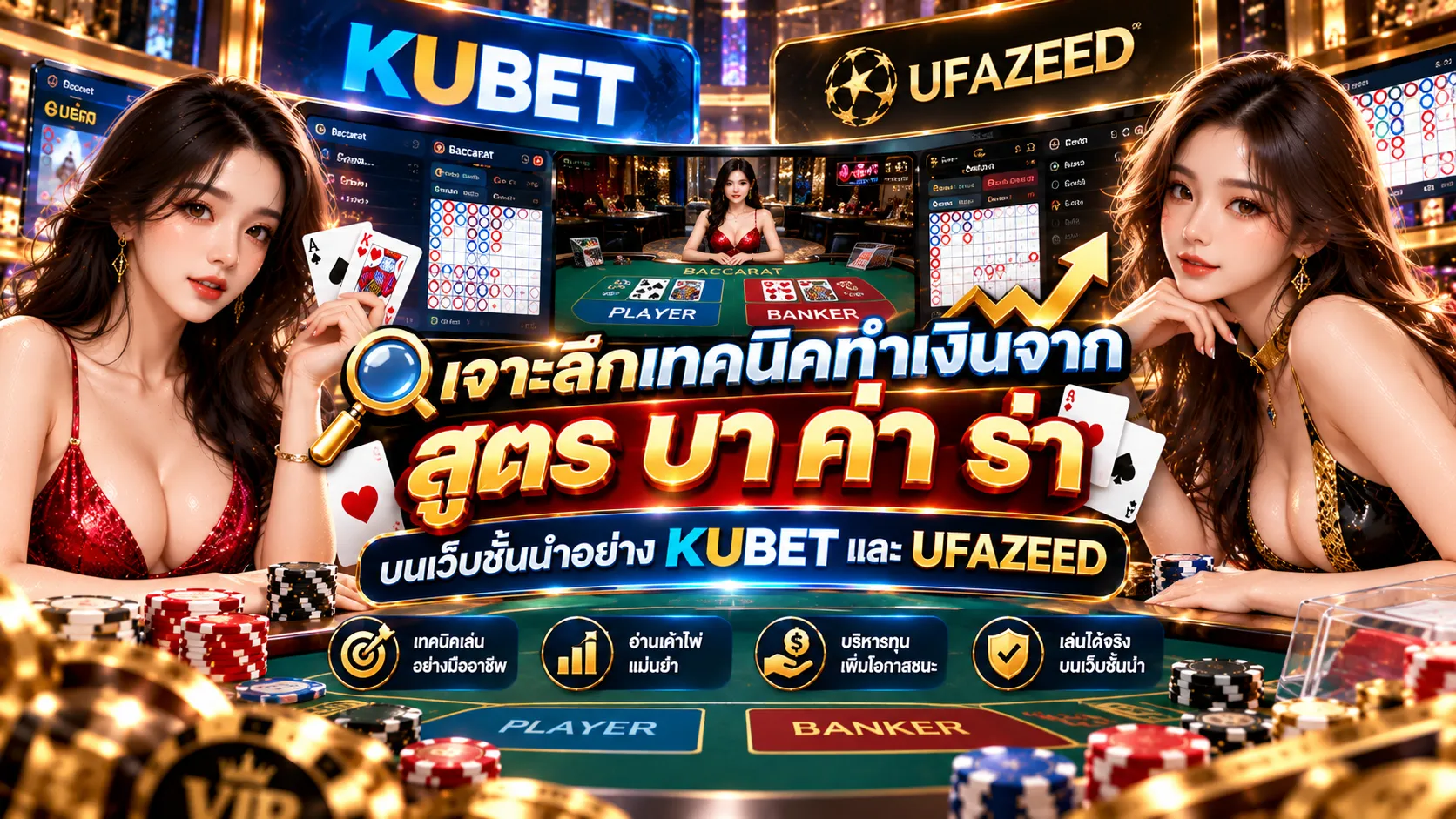 เจาะลึกเทคนิคทำเงินจาก สูตร บา ค่า ร่า บนเว็บชั้นนำอย่าง KUBET และ UFAZEED